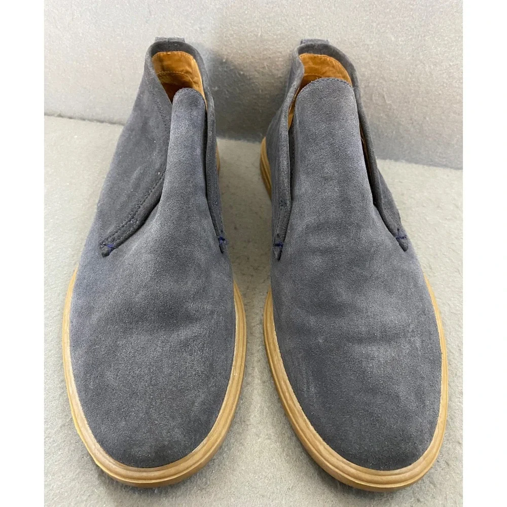 Peter Millar Collection Mens 9M Gray Suede Slip On Chukka Boots  Brazil